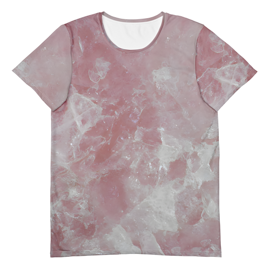 Rose Quartz Crystal Athletic Tee — Men's