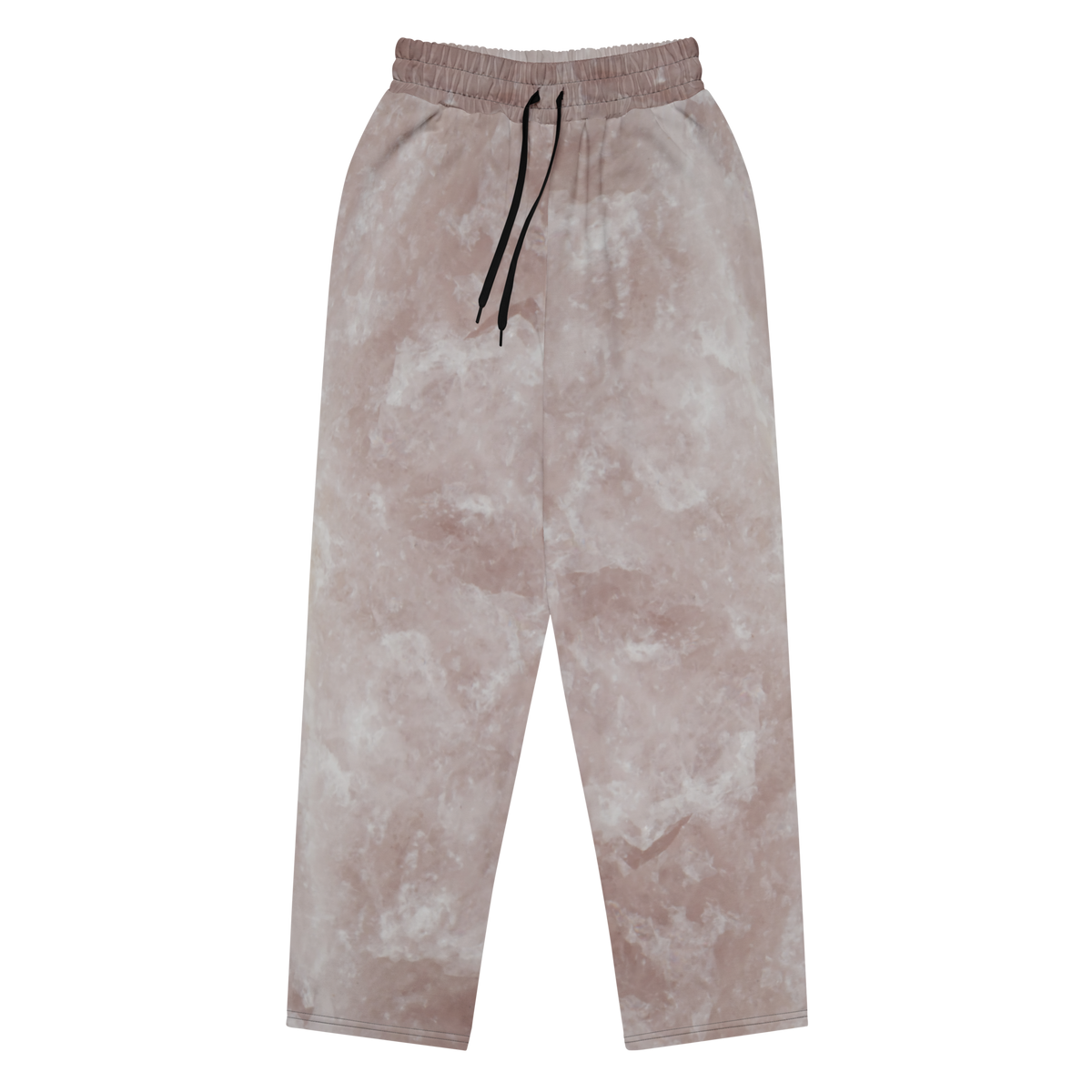 Rose Quartz Crystal Print Wide-leg Joggers
