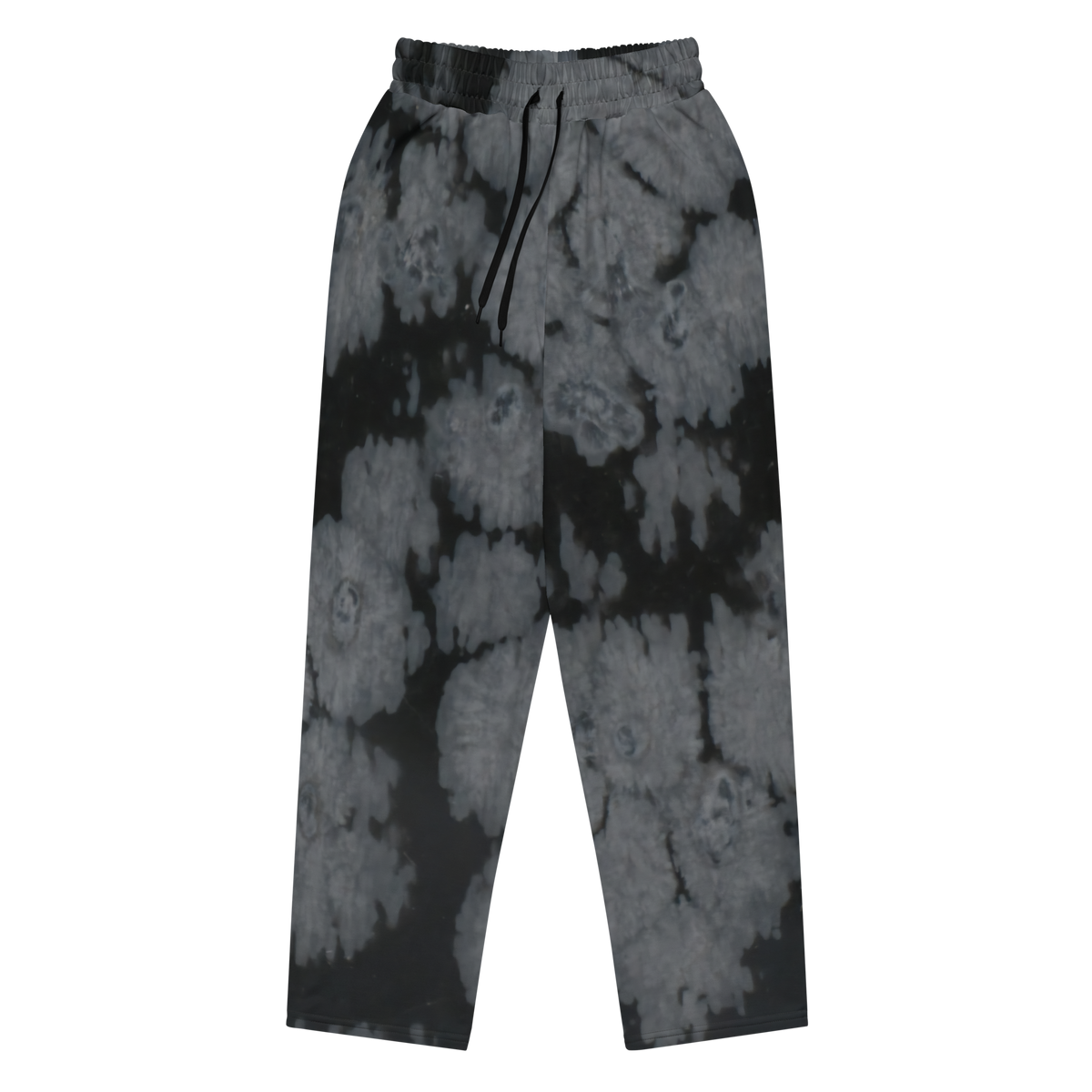 Snowflake Obsidian Crystal Print Wide-leg Joggers