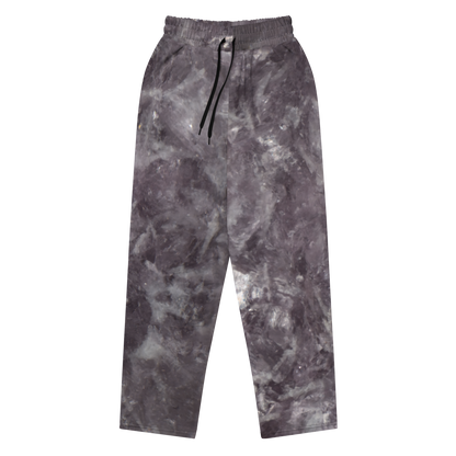 Amethyst Crystal Print Wide-leg Joggers